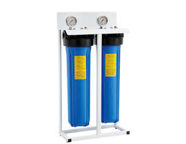 20" Big Blue whole House Stand Type 2-Stage Water Purifier(With Water Pressure Gauge x 2PCS)